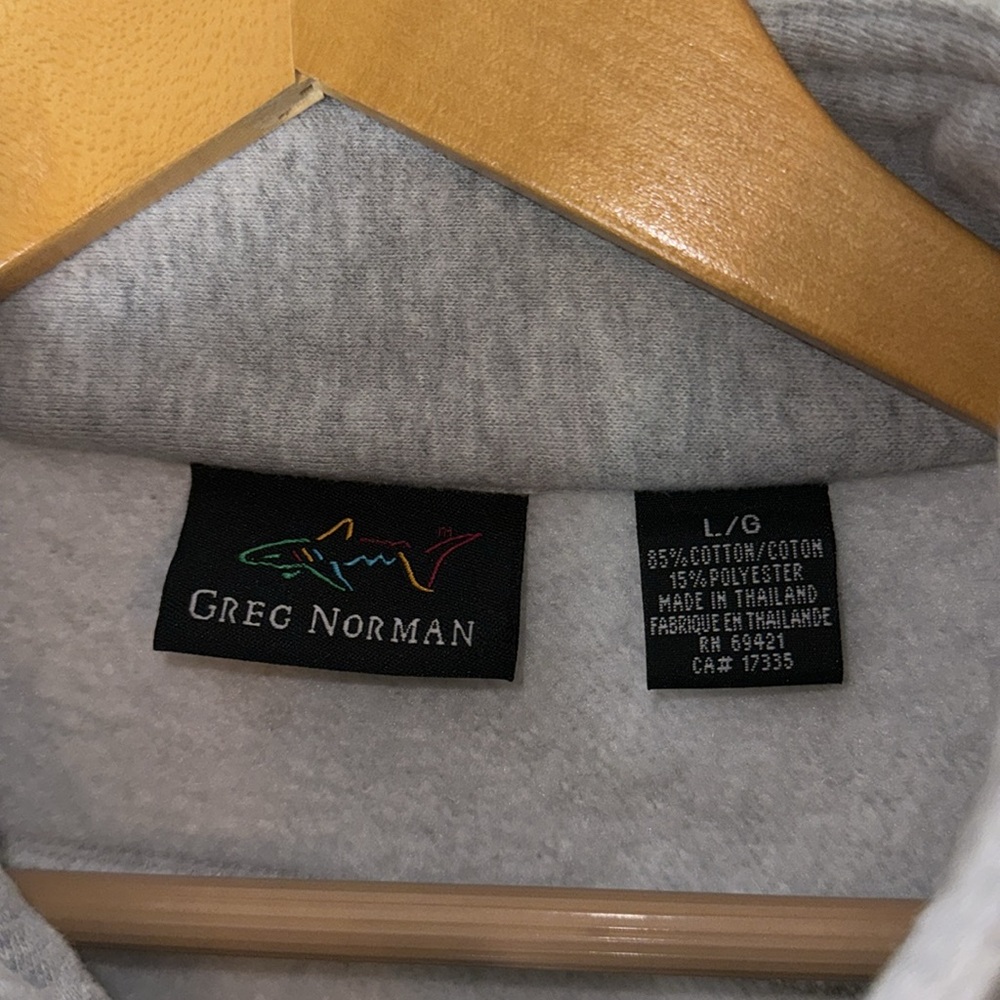 Greg Norman Attack Life Gray Pullover Large Embro… - image 3